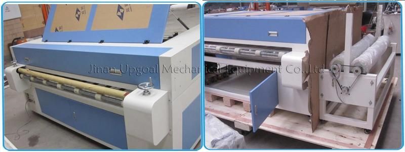 Double Heads 1600*1000mm CO2 Fabric Laser Cutting Machine