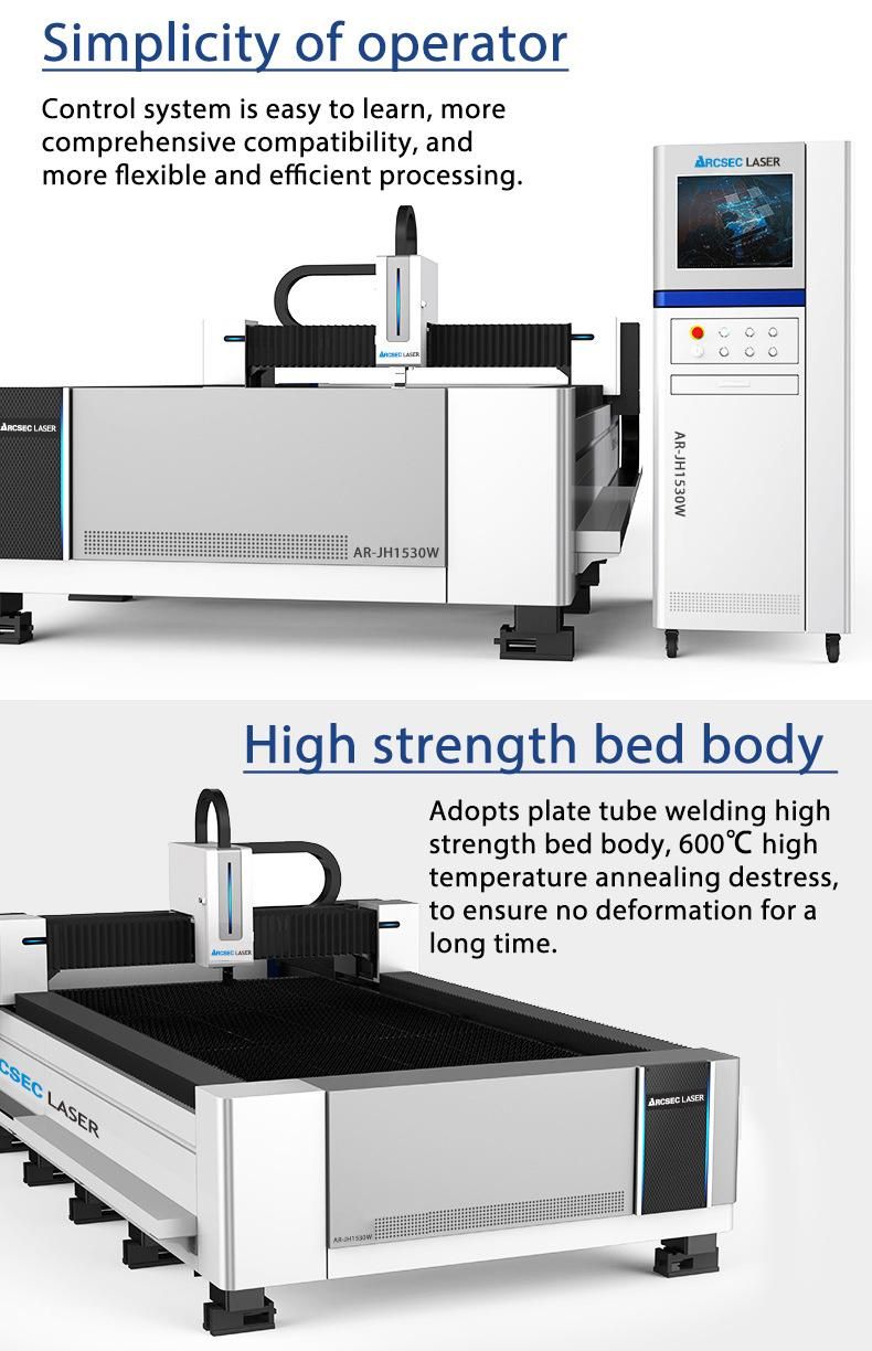 High Speed Hot Sales Raycus Fiber Laser Source Open-Type Fiber Laser Cutting Machine