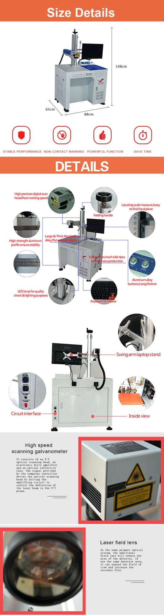 Tableware Shower Bathroom Sets Logo Graphics by 20W 30W Fiber laser Engraver Marking Machine