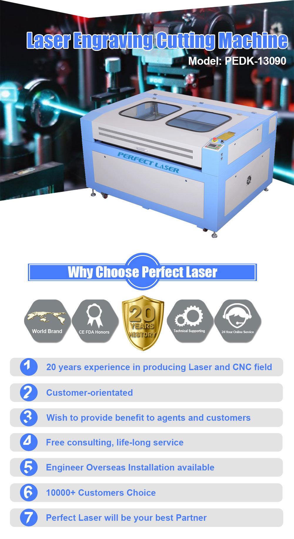 Indstrial Acrylic MDF Fabric Wood CO2 Laser Engraving Cutting Machine