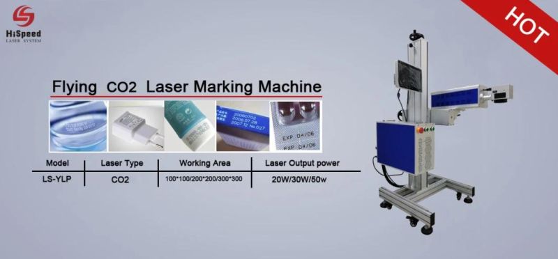 20W/30W/50W CO2 Flying Laser Engraving Marking Machine