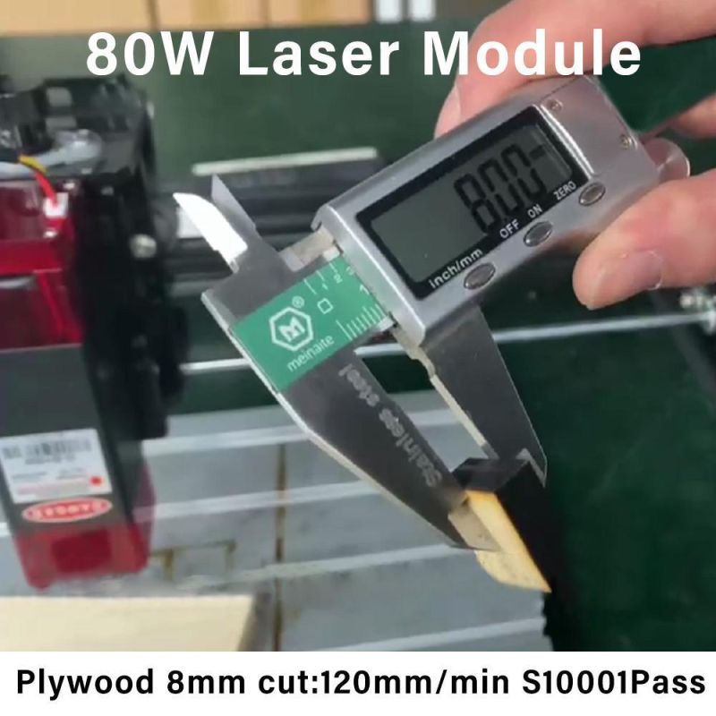 80W Laser Module for 8mm Plywood Cutting