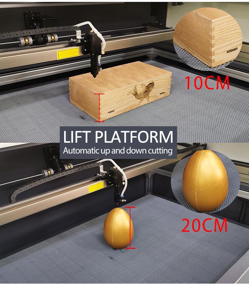 Crystal Laser Engraving Machine 9060 80W CO2 Laser Cutting Machine