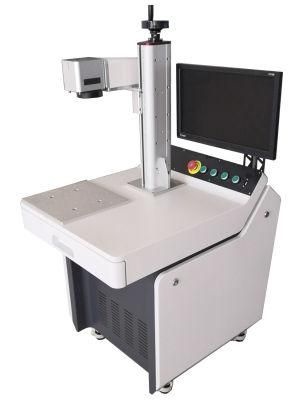 The Cheapest Cabinet Type with Assembly Line 20W 30W Visual Marking Machine CCD Laser Marking Machine