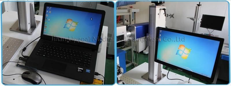 20W Fiber Laser Marking Machine with Rotary Axis for Pen Marking