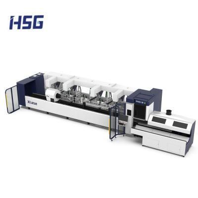 10mm Metal Tube CNC Fiber Laser Cutting Machine 3000W 4000W