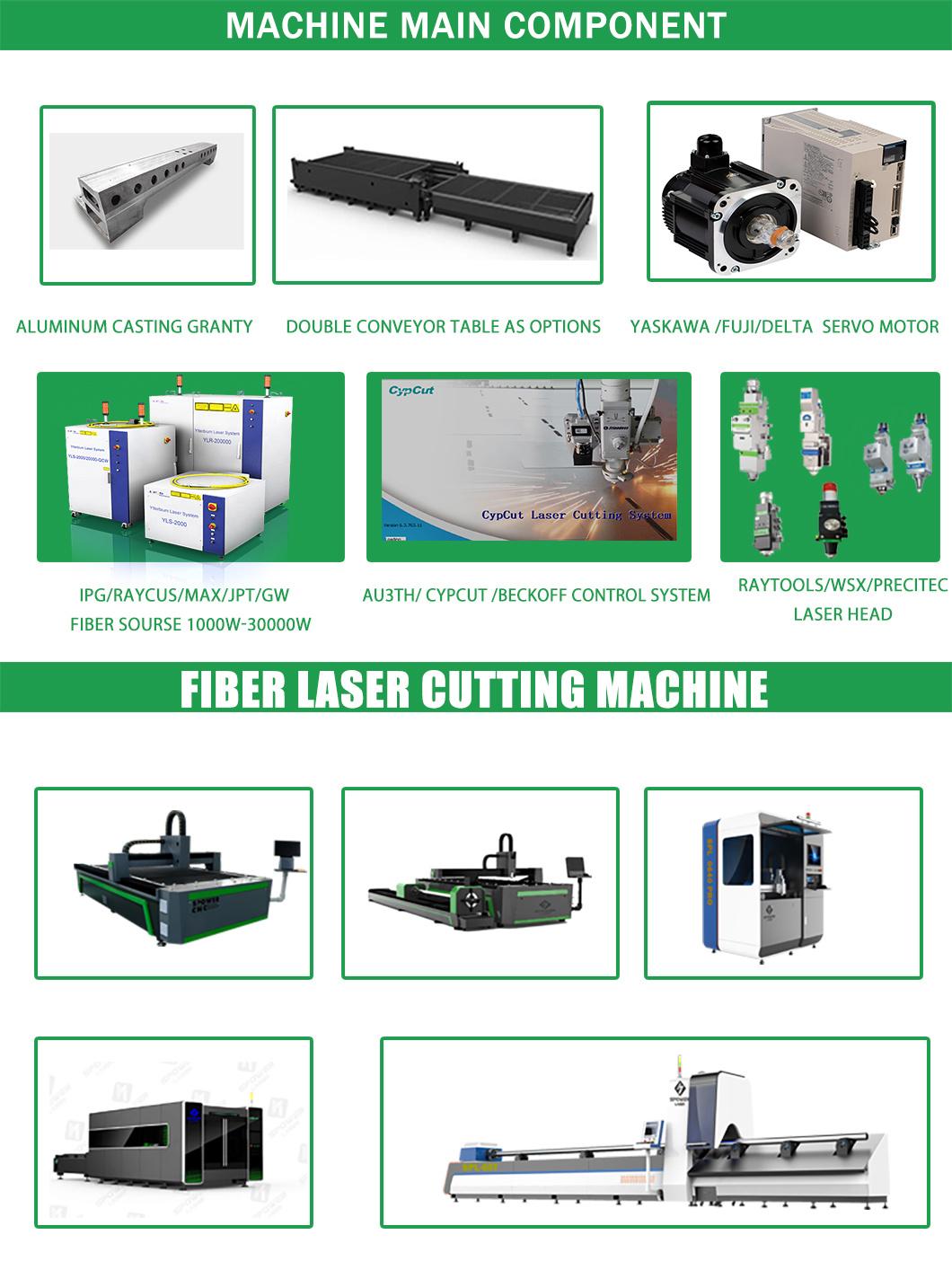 Fiber Laser Cutting Machine for Aluminum Metal Cutting Stainless Steel Carbon Steel Engraving 3kw Fiber