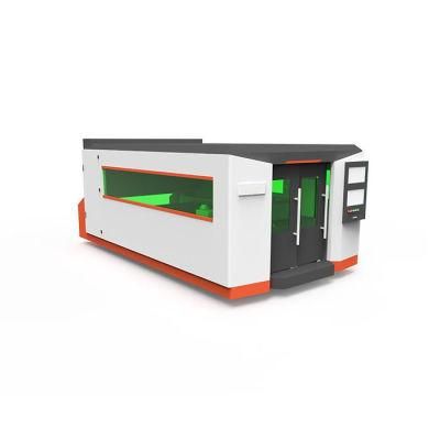 1500*3000 mm Fiber Laser Cutting Metal Sheet Machine Big Size Cutter Carbon Steels 0.6 mm Cover Machine with Full Cover Protection