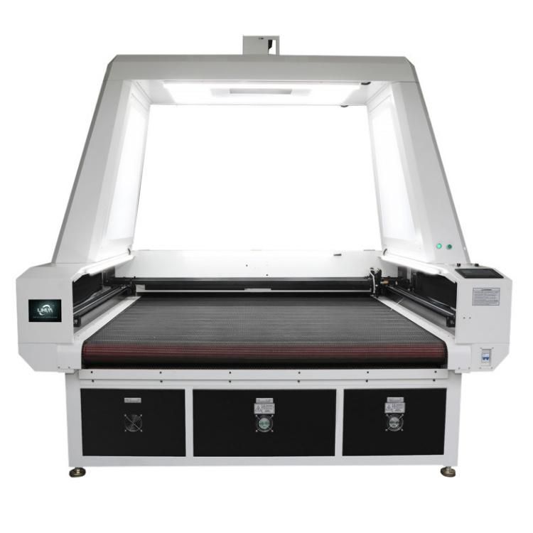 Lihua 1812 Laser Cutter Sublimation Cloth Fabric Big Visual Ccd Camera Co2 Laser Cutting Machine with Conveyor