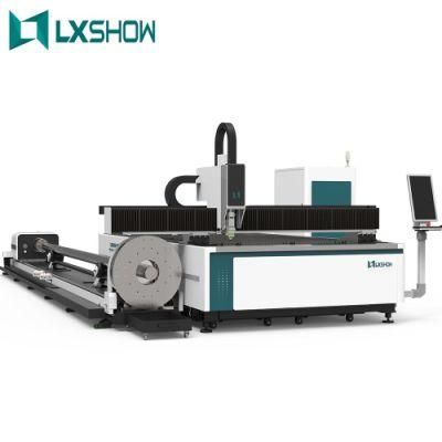 Monthly Deals! 2021 Lxshow Cheap 1000W 2kw 3kw 4000W Fiber Laser Cut Metal Tube Cutting Machine for Steel