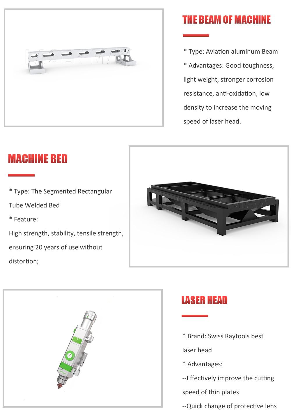 1530 Raycus Metal Cutting Machinery High Precision Fiber Laser Cutting Machine Price