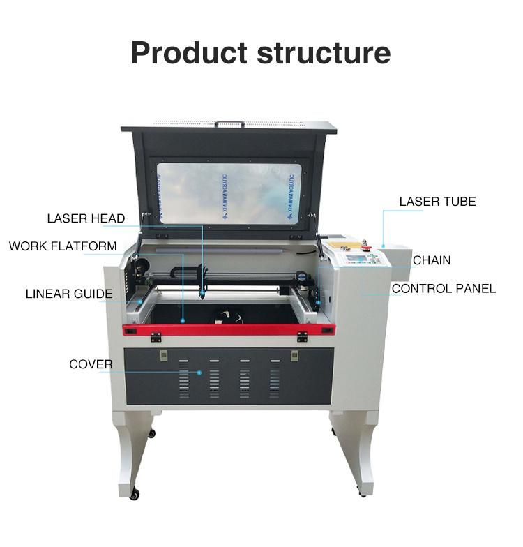 CO2 Laser Engraving Cutting Machine for Acrylic MDF Wood Plexiglass Plastic Non-Metallic Engraver