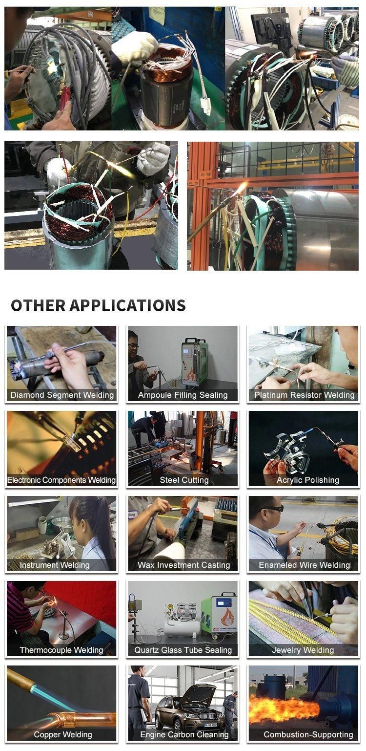 Water Fuel Green Energy Copper Brass Flat Copper Wires Refrigerator Oxyhydrogen Hho Generator Brazing Welding Machine