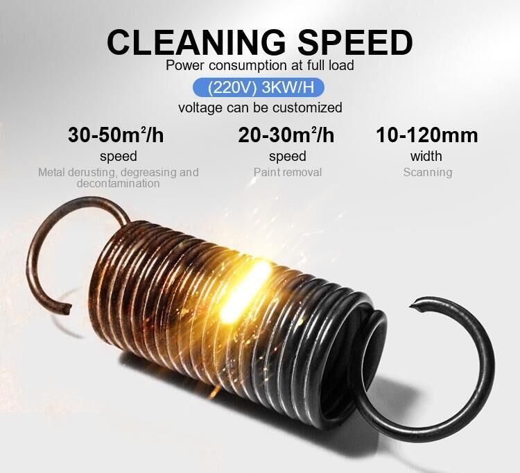 1000W Handheld Fiber Metal Rust Removal Machine 1500W Laser Cleaning Machine for Sale