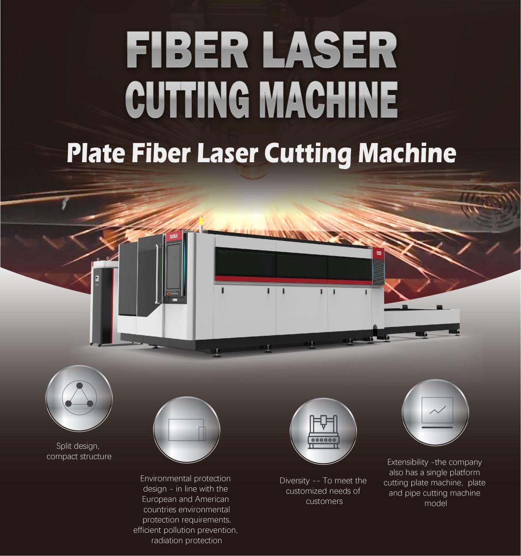 3015 1530 Laser Fiber Cutting Machine Ipg 1000W 2000W 3000W 3300W 4000W Metal Stainless Steel CNC