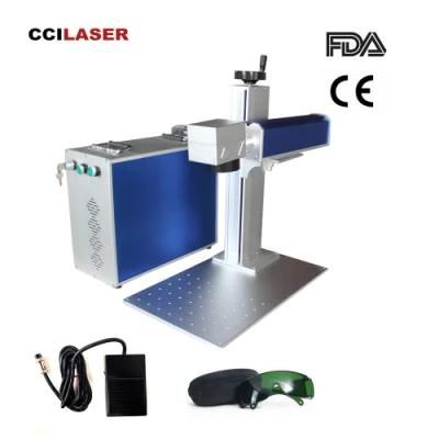 Fiber Laser Marking Machine for Numbering Metal Pigeon Ring PVC