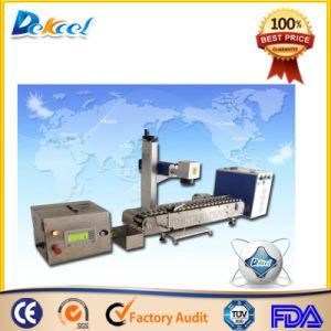 Mopa Fiber Laser Marking Engraving Equipment with Conveyer Belt for Ball Pen, Bear Bottles