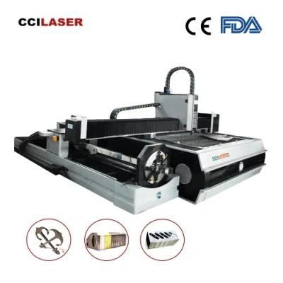 Cci Laser Cutter CNC Fiber Laser Cutting Machine or Engraving Machine for Sheet and Pipe Metal Carbon Steel Galvanized Steel Aluminum