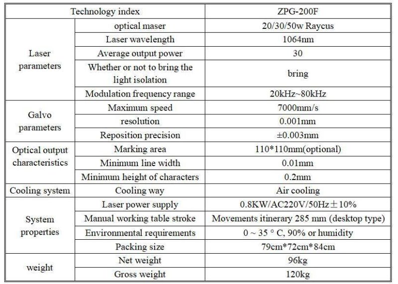 CE Fiber Laser Marking Machine 20W 30W 50W Engraving Machine