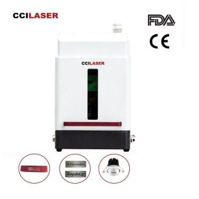 Full Enclosed Mini Smart Fiber Laser Marking Machine 20W 30W 50W / Small Fiber Laser Marker