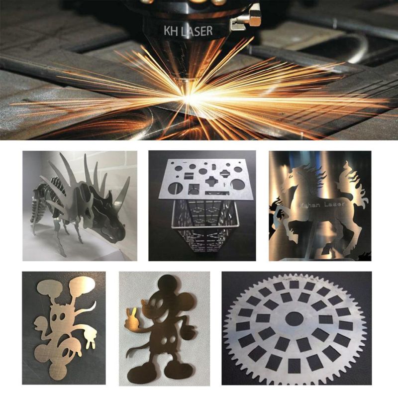 Kahan Laser Fe3015 Fiber Laser Metal Cutting Machine with Exchange Table