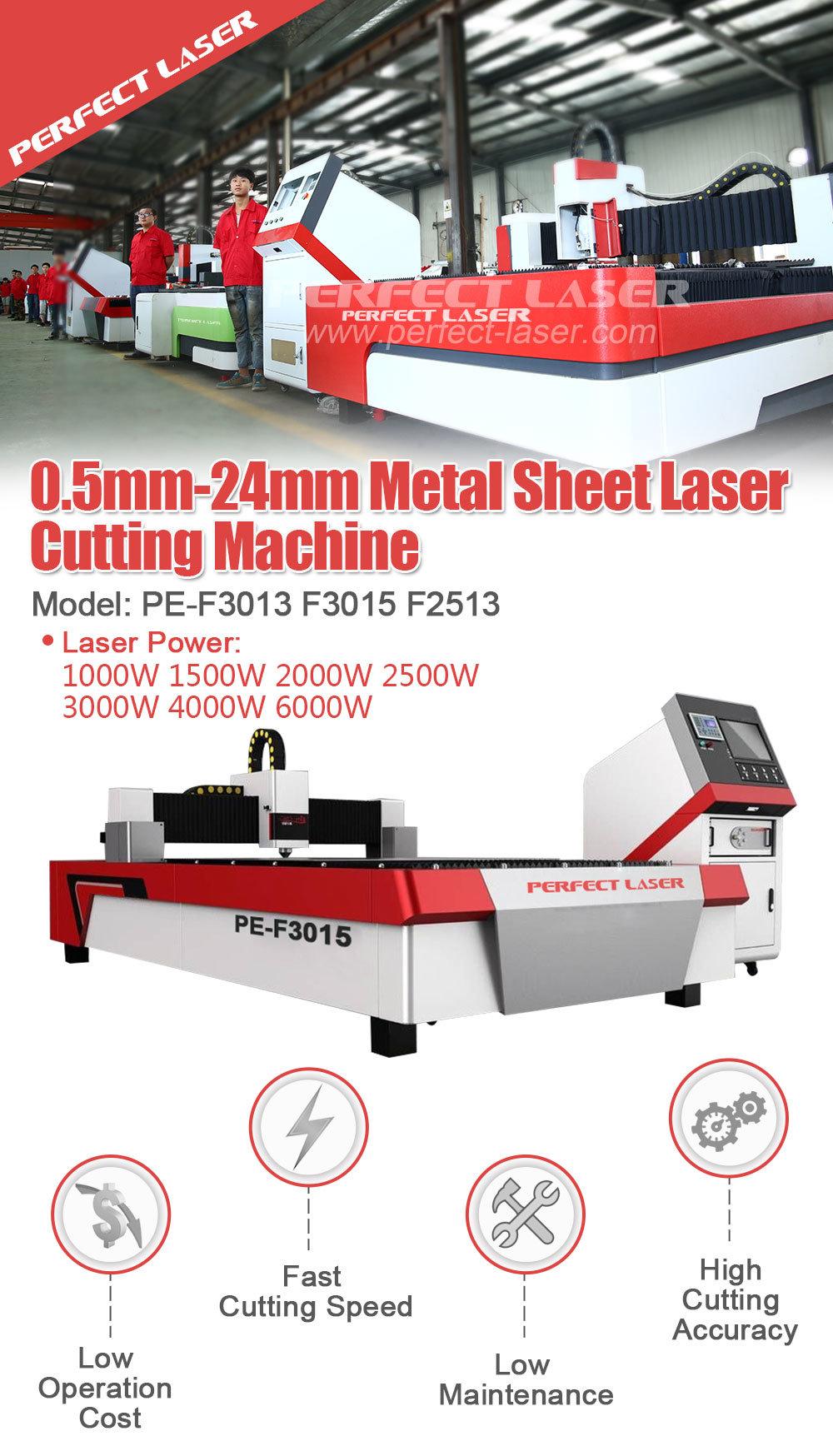 Perfect Laser-500W 1kw 2kw 1000W 3000W 3015 Ipg/Raycus/Max CNC Metal /Stainless Steel/Iron/Aluminum/Copper/Ss/Ms Plate Fiber Laser Cutter Cutting Machine Price