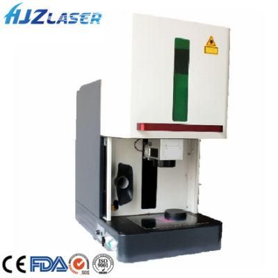 Portable Hjz Enclosed Cabinet Optical Fiber Marking Machine Manufacturer