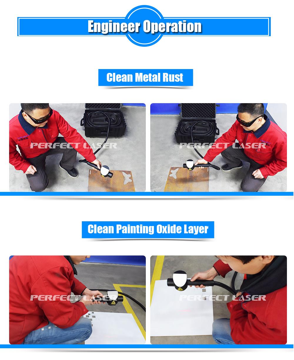 100 Watts Portable Metal Laser Paint Removal Machine