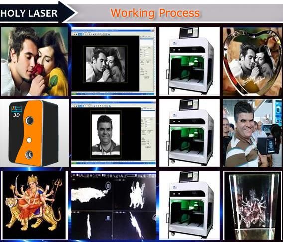 3D Laser Engraving Machine Hsgp-4kb High Speed Model