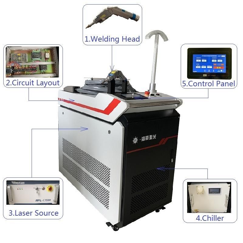 Hand-Held 1000W 1500W Laser Welding Machine Equipment for Metal