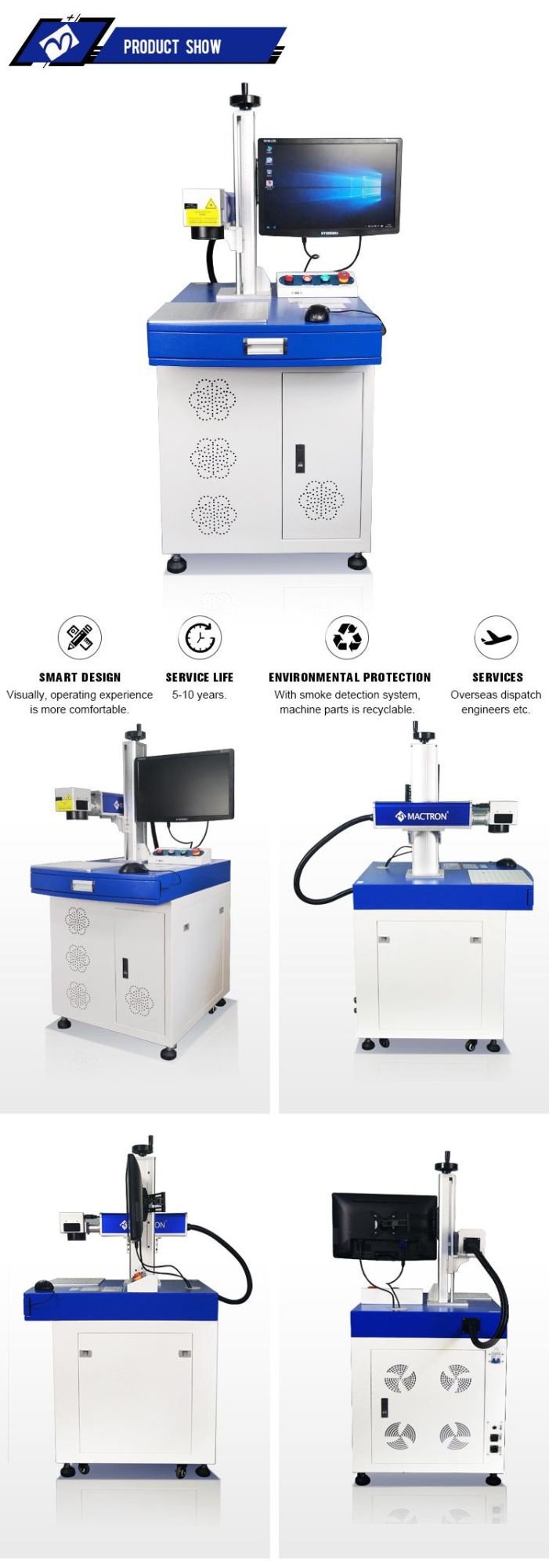 20W Raycus Fiber Laser Marking Machine for Bird Leg Bands Pens