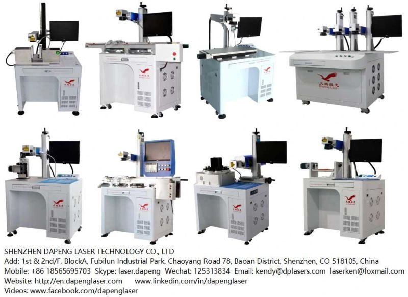 Three Heads Laser Marking Machine on LED