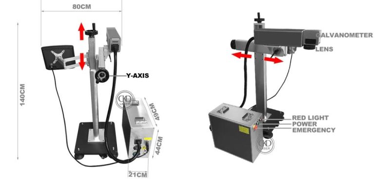 CCD Fiber Laser for Online Series Number Logo Marking Printing