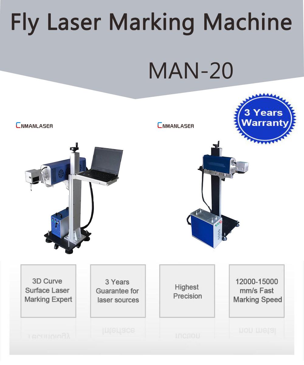 CO2 Laser Marking Machine for Fly Marking on Pipe Line Big Material