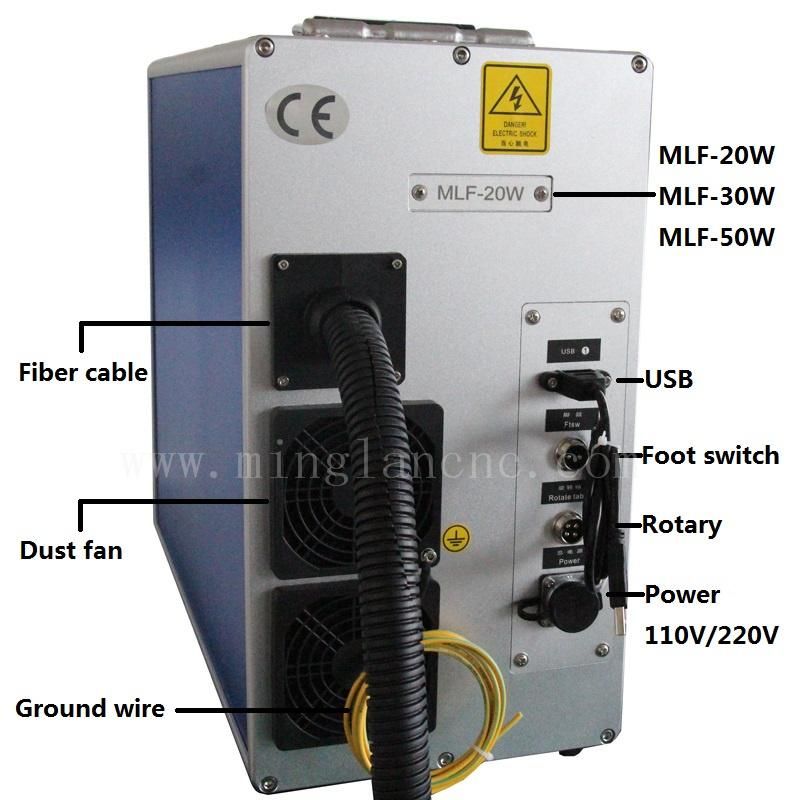 20W Jpt Mopa Fiber Laser Color Laser Marking Machine for Colorful Marking on Stainless Steel