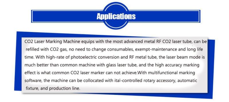 Desktop CO2 Laser Marking Machine for Paper Box Animal Ear Tag Garments