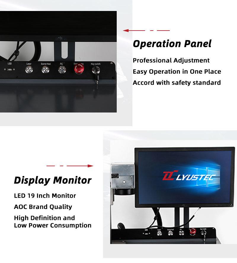 Fiber Laser Marking Machines 20W Laser Marker for Pen with Conveyor Belt