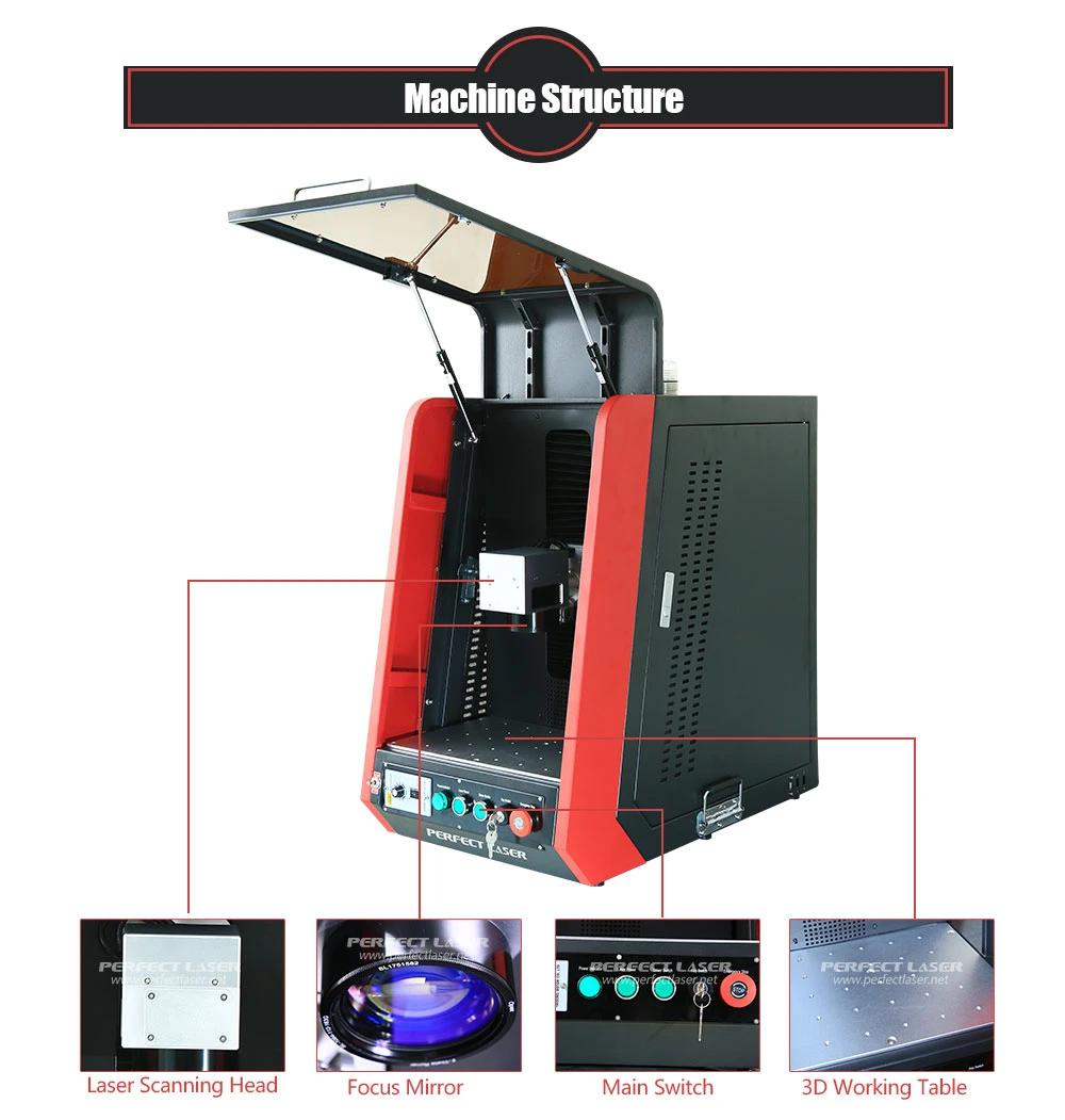 Hot Sale Enclosed Safety Laser Metal Ring Jewelry Laser Marking Machine