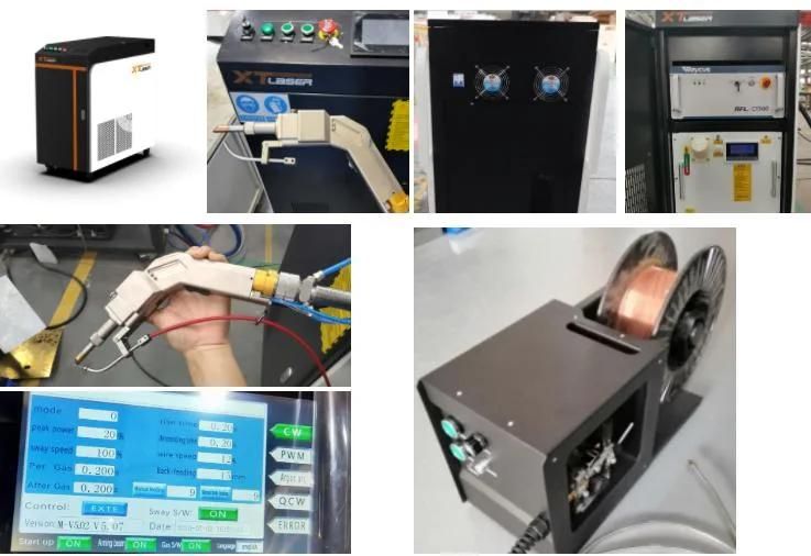 Fiber Optic 1kw 2kw Ipg Raycus Handheld Fiber Laser Welding Machine for Tube and Plate Welding