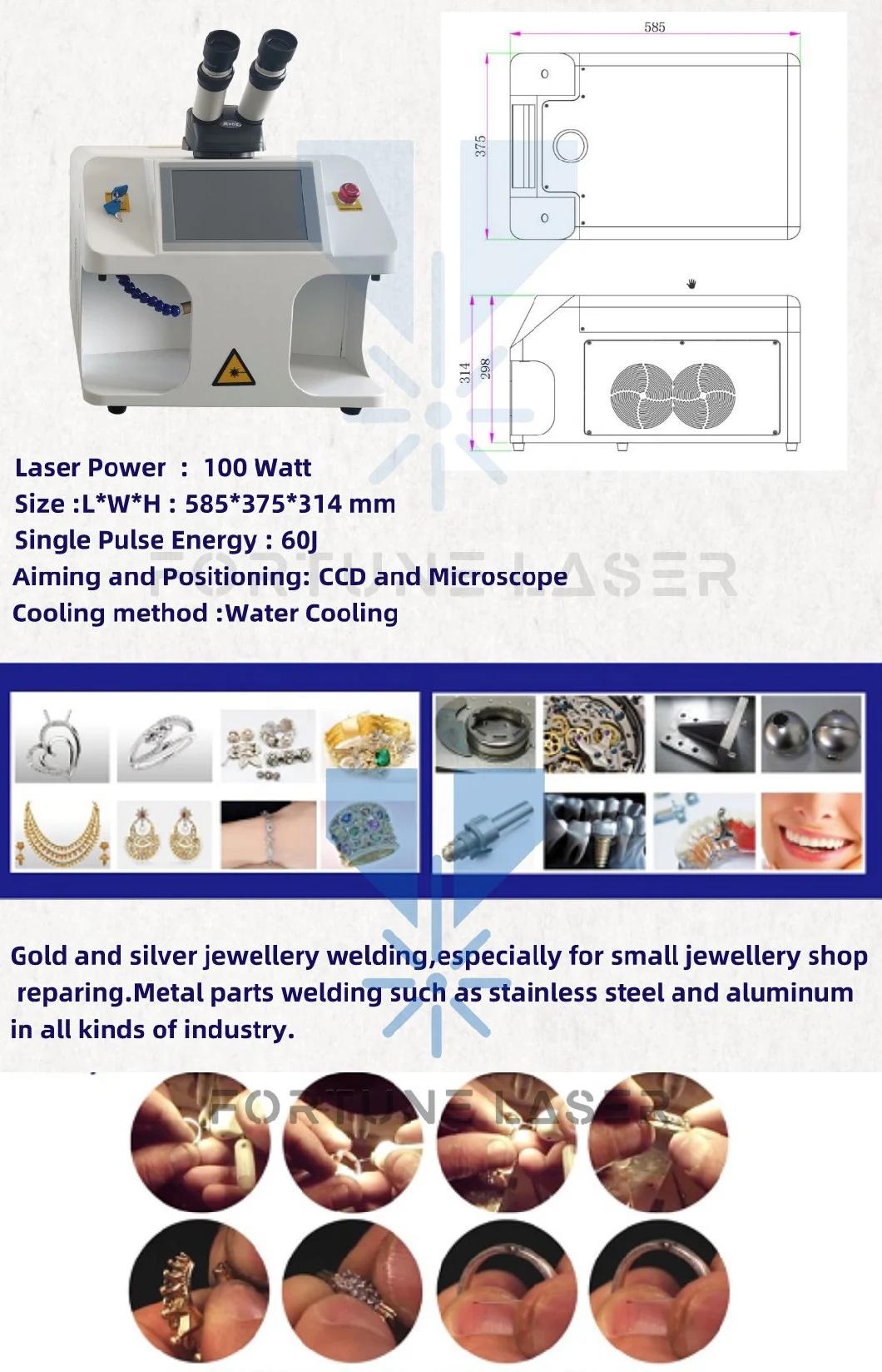 High Precision 60W 100W Jewelry Spot Welder Laser Welding Machine YAG Jewelry Welding Machine