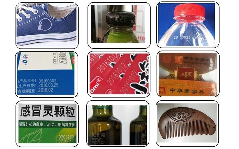 CO2 Laser Engraving Machine Marking Production Date on Plastic Packaging