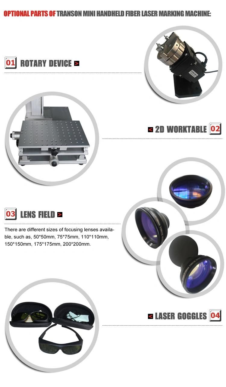 Handhold Mini Fiber Laser Marker for Fixed Material Marking