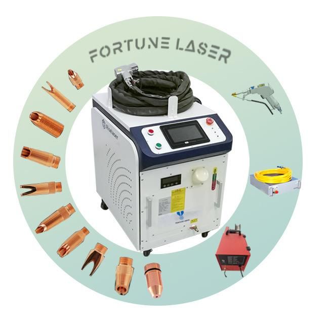 Fortune Laser 1kw 1.5kw 2kw Handheld 3 in 1 Welding Machine Laser Welder for Metals