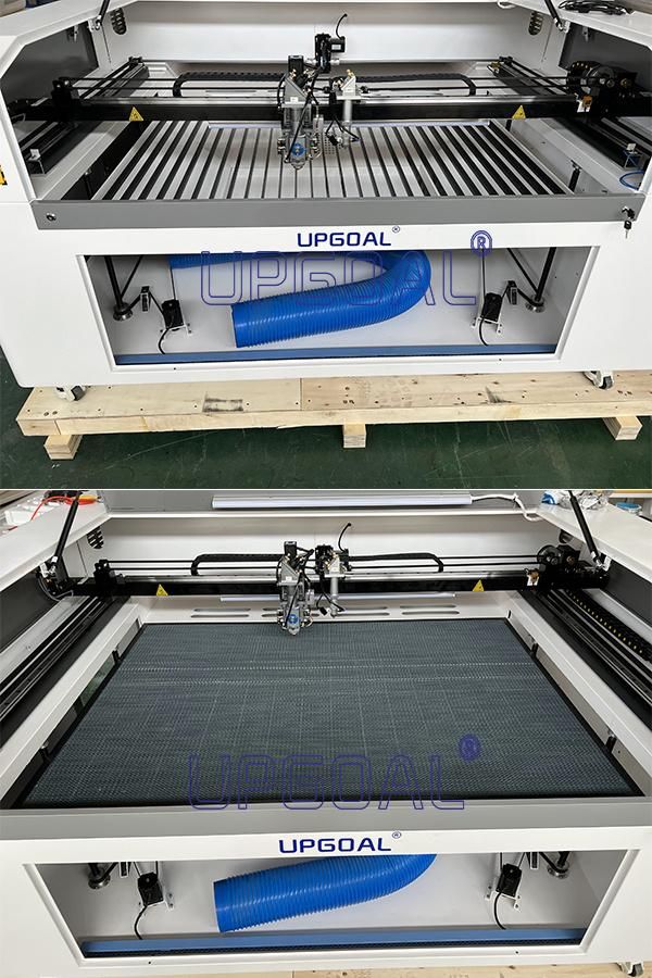 New 500W & 90W Mixed Live Focus CO2 Laser Cutter with Rotary Axis for Stainless Steel /Acrylic