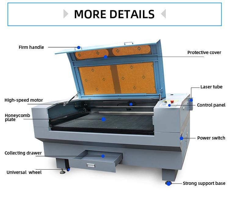 1390 Laser Cutter 80W 100W 130W 150W Plastic Textile Paper MDF Leather Acrylic Wood Fabric CO2 Laser Cutting Engraving Machine