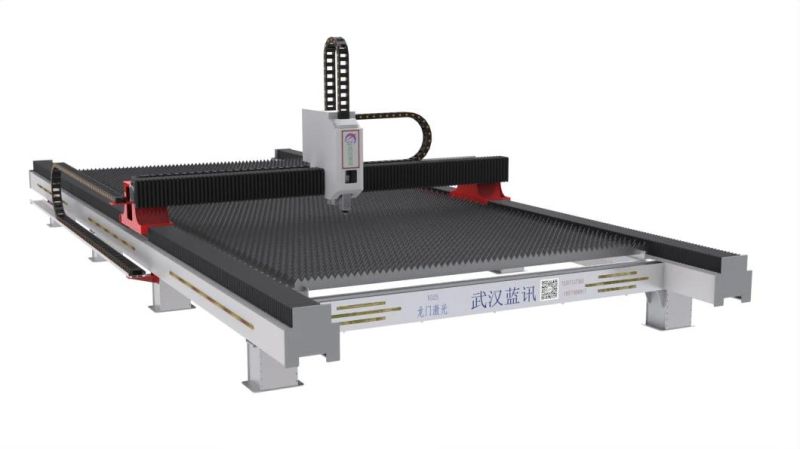 Lansun Ground Rail CNC Fiber Laser&Plasma&Flame Functional Cutting Machine Gr6025