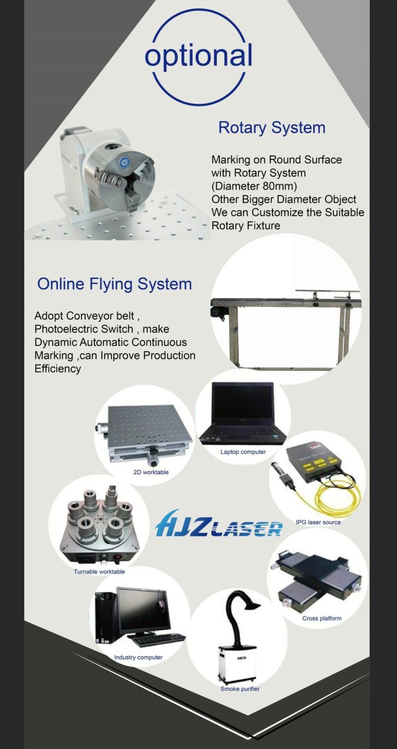 10W 20W 30W Desktop Fiber Laser Marking Machine