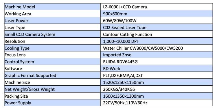 6090 CO2 Laser Engraving Machine for Wood Acrylic Plywood Textile Laser Cutting