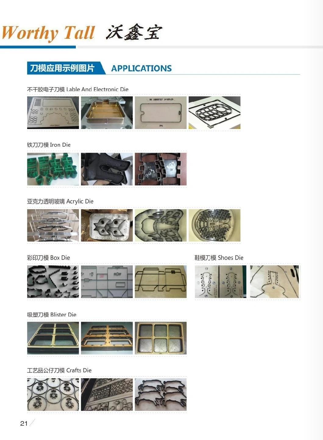 1000W 1500W 2000W Flat and Rotary Die Board Laser Cutting Machine for Die Making