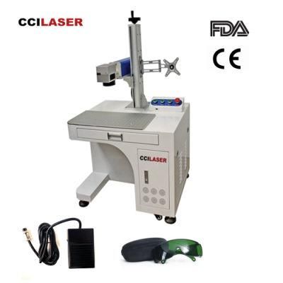 20/30/50/60/100W Portable Mopa Color Fiber Laser Marking Machine for Logo Printing 3D Metal Cutting Engraving Plastic Pen Packing Printer